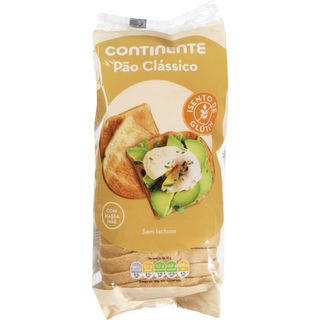 Pão de Forma Clássico Branco com Côdea sem Glúten Continente (emb. 350 gr)