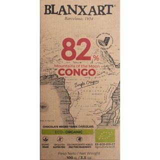 Chocolate Negro Ecológico 82% Cacao Congo Blanxart, 100Gr. (25923954)
