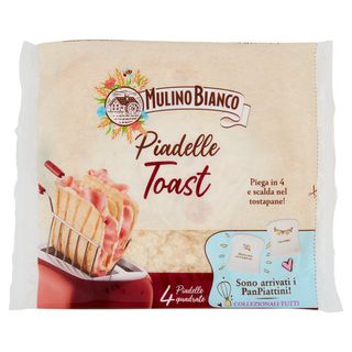 Mulino Bianco Piadina Piadelle Toast Ideale per Piadina e Toast 4pz 240g - 8076809579605