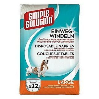 Simple Solution Pañales Desechables Perro Gra