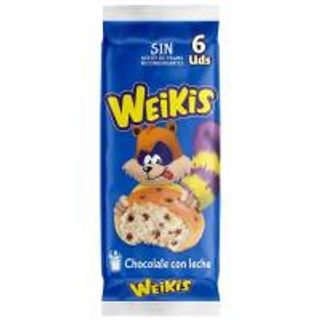 Weikis Bollo Pepitas Choco Con Leche 240G (4158531)