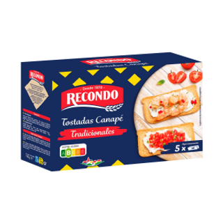 RECONDO Tostada Canapé Cuadrada 100 Gr Recondo