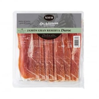 Jamón Curado Duroc Gran Reserva En Lonchas Nico 90 G.