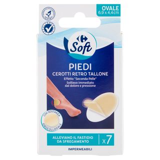 Carrefour Soft Piedi Cerotti Retro Tallone 7 pz