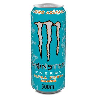Bebida Energética Ultra Fiesta Mango Monster Energy Lata 500 Ml