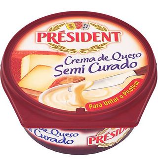 Crema Président Queso Semi Curado 125 G