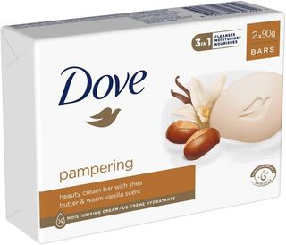DOVE SAPONETTA PAMPERING KARIT� 2X90GR   ELI7042