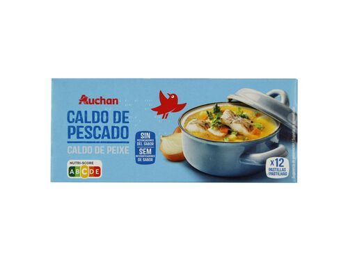 CALDO AUCHAN PEIXE 12UN 120G