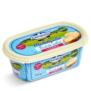 Mantequilla Ligera Fácil De Untar Central Lechera Asturiana 250 G