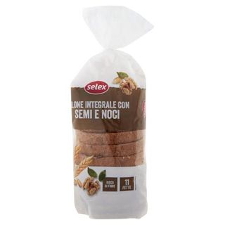 Selex Pane Filone Integrale con Semi e Noci a Fette 500 g