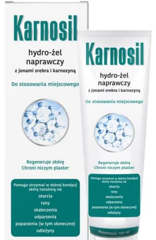 Karnosil, hydro-żel naprawczy z jonami srebra i karnozyną, 1