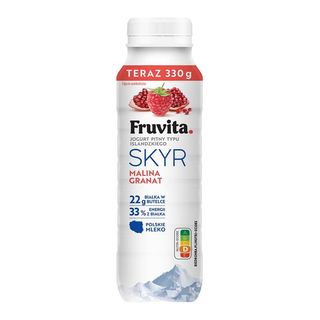 Fruvita Skyr pitny malina-granat, 330 g