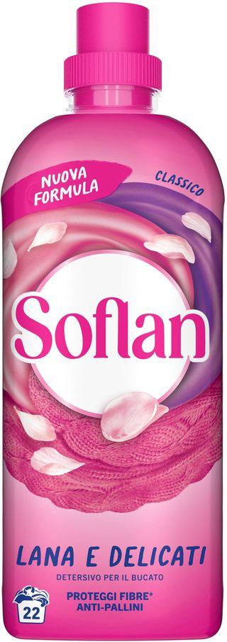 SOFLAN DETERSIVO LAVATRICE LIQUIDO ROSA 900ML 22 LAVAGGI   COL3131