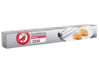 PAPEL ALUMÍNIO AUCHAN:RESISTENTE 20MT #