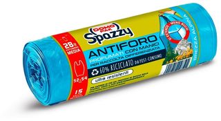 DOMOPAK SPAZZY SACCO PATTUMIERA ANTIFORO CON MANICI BREZZA ALPINA 28LT 15 PEZZI DOM9651