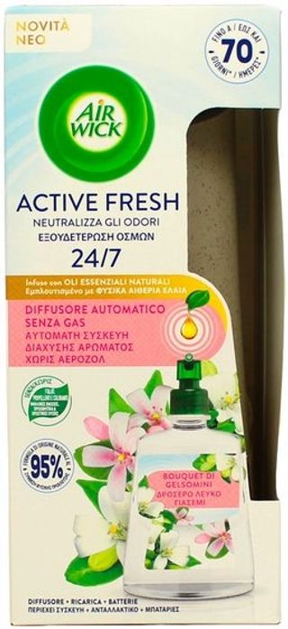 AIRWICK ACTIVE FRESH DIFFUSORE AUTOMATICO BOUQUET DI GELSOMINI SPRAY 228ML   MIR3983