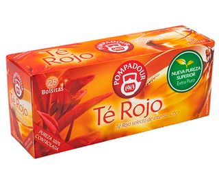 Té Rojo Pompadour Caja 25 Sobres 16 Gr.
