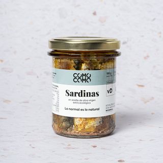 Sardines En Oli D'Oliva Verge Extra Ecològic Como Como Foods 135G