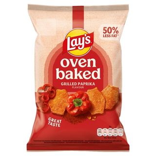 Lay's Oven Baked Pieczone formowane chipsy ziemniaczane o smaku grillowanej papryki 110 g