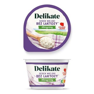 Delikate Serek wiejski klasyczny, bez laktozy, 200 g