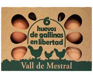 Huevo Gallinas Camperas Vall Mestral 1/2 Doc