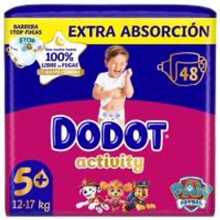 Pañal 12-17 Kg. Talla 5 Extra Dodot Activit Y Paquete 48 Uds. (18584201)