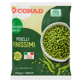 CONAD Percorso Qualità Piselli Finissimi Surgelati 750 g - 8003170098367