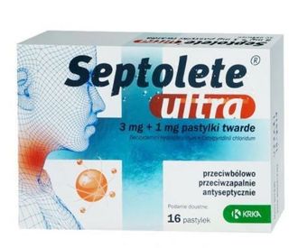 Septolete Ultra 3 mg + 1 mg 16 pastyl.