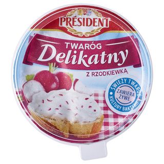 President Twaróg Delikatny z rzodkiewką 280 g