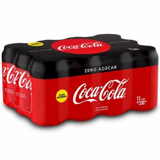 Refresco Zero Cola Coca Cola Lata P-12 33Cl