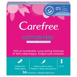Carefree Wkładki higieniczne cotton feel, 56 szt