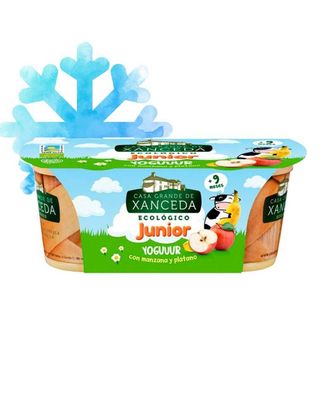 Yogur cremoso junior de manzana y plátano 2uds Casa Grande De Xanceda