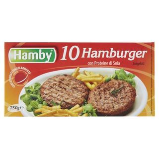 Hamby 10 Hamburger Con Proteine Di Soia Surgelati 10 X 75 G - 0819998