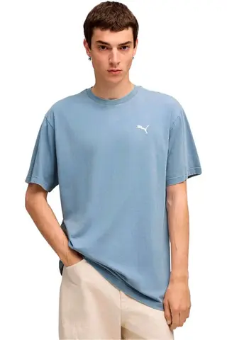 Puma essentials elevated relaxed camiseta manga corta hombre Azul L 1001041873