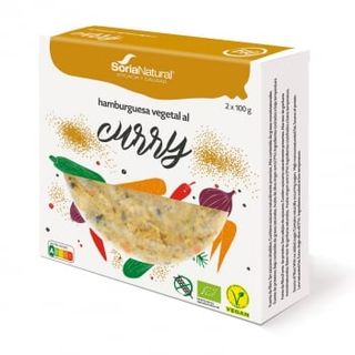 Hamburguesa Vegetal Al Curry Ecológica Soria Natural 2x100 G.