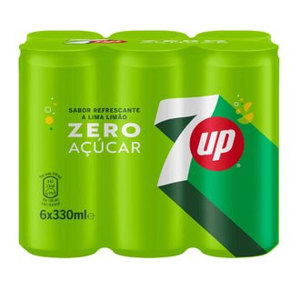 Refrigerante com Gás Lima Limão Zero Seven Up (emb. 6 x 33 cl)