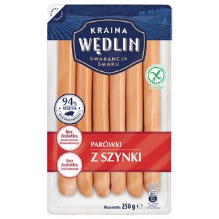 Kraina Wędlin Parówki z szynki, 250 g