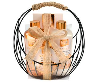 Cesta De Baño Natural Metal Redonda Bon Matin