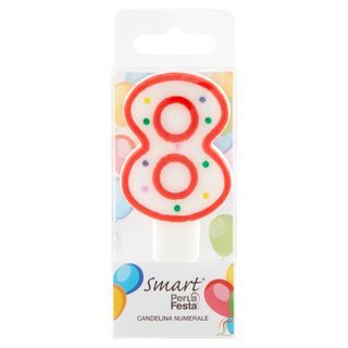 Smart Perla Festa Candelina Numerale 8 1 Pz -1087