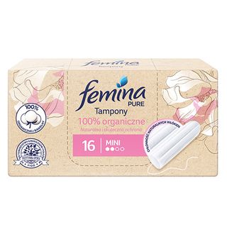 Femina Pure Organic Tampony mini, 16 szt.