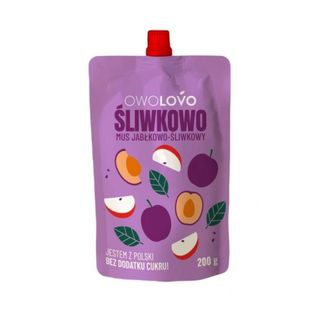 Owolovo Śliwkowo Mus jabłkowo-śliwkowo 200 g