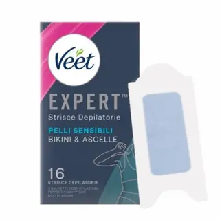 Veet Strisce Depilatorie Bikini&Ascelle Pelli Sensibili 16pz