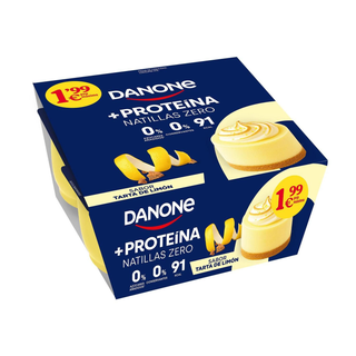 Danone Natillas zero tarta de limón 120g x 4u