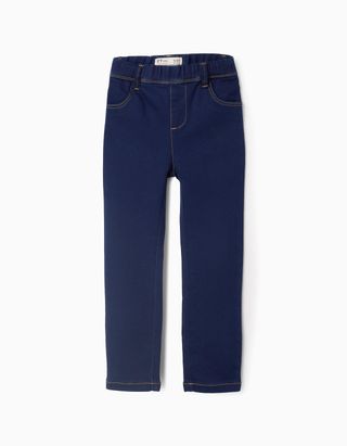 Jeggings para Menina - Tamanho 3/4 AZUL ESCURO