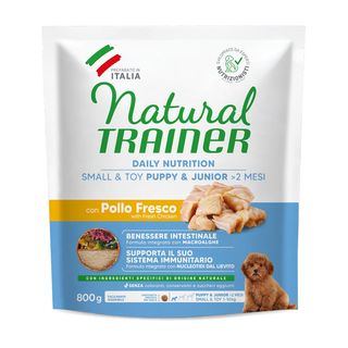 Natural trainer puppy&junior mini con pollo 800g