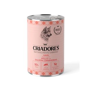 Criadores Adulto Pollo Y Salmón Lata Para Perros 0.4Kg