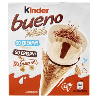 Coni Gelati White Kinder Bueno 4X62Gr