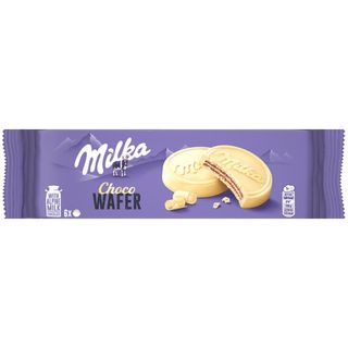 Milka Bolachas Wafer Cobertas com Chocolate Branco embalagem 180 g - 20629900901