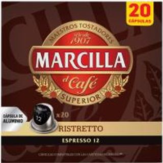 Café Expreso 12 Ristretto 12 Marcilla, Caja 20 Monodosis (19841063)