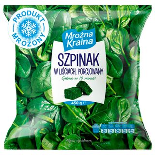 Mroźna Kraina Szpinak w liściach, porcjowany, 450 g